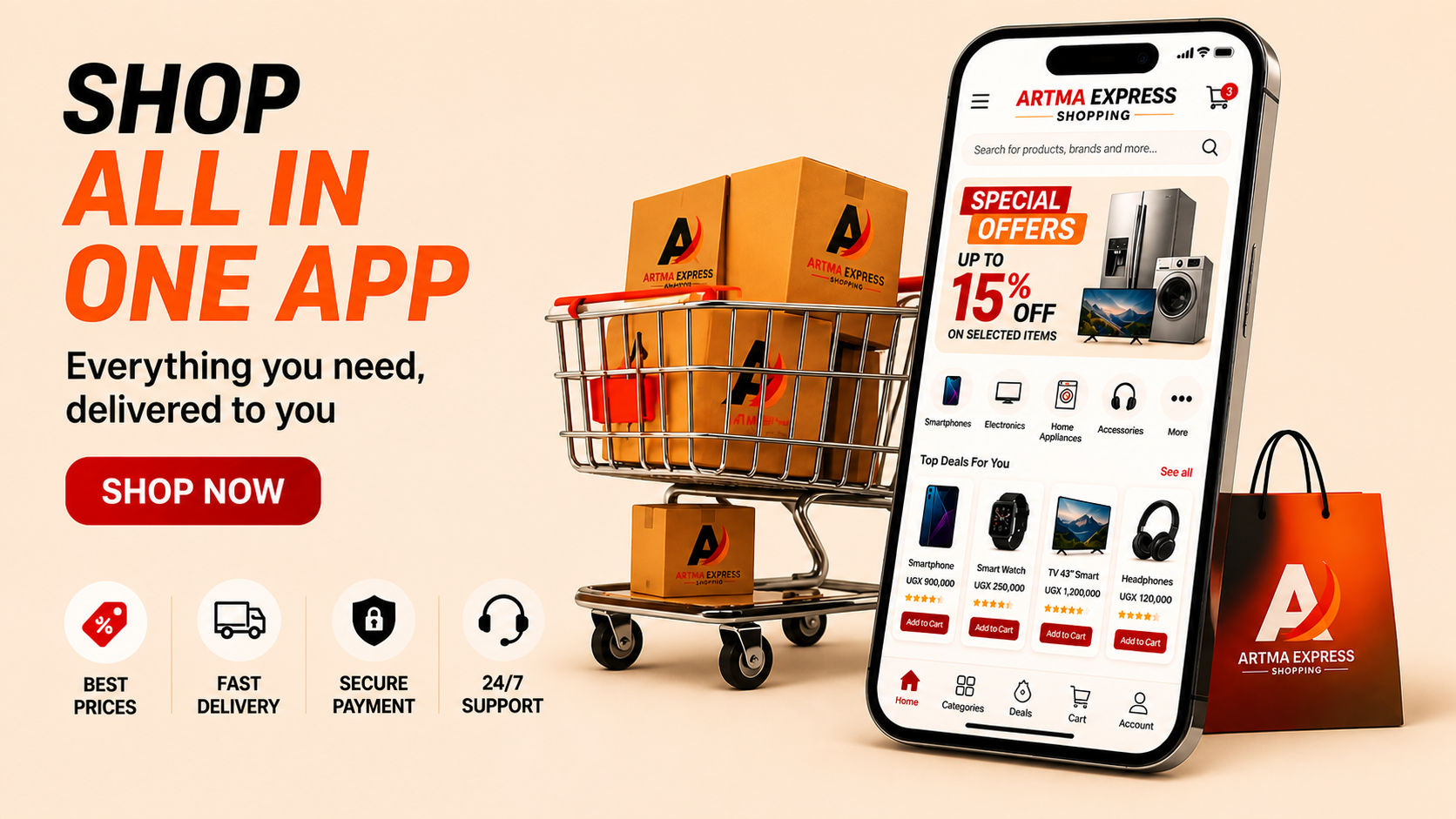 Discover a smarter way to shop with ARTMA EXPRESS Shopping App