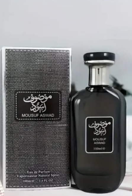 Mousuf Aswad perfume for both Men and Women in pink and black EAU 100ml