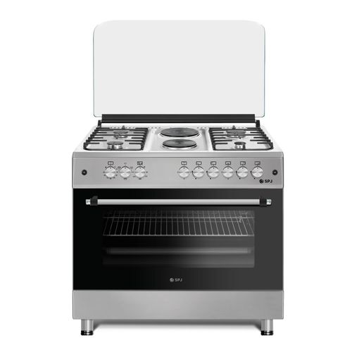 SPJ 80X60cm Premium Cooker With 4 Gas Burners and 2 Electric Plates (Made in Turkey) – Stainless Steel (3YR WRTY)