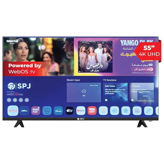SPJ 50 Inch Smart Frameless UHD 4K Ai ThinQ Webos Series TV - Black (3 YRS WRNTY)