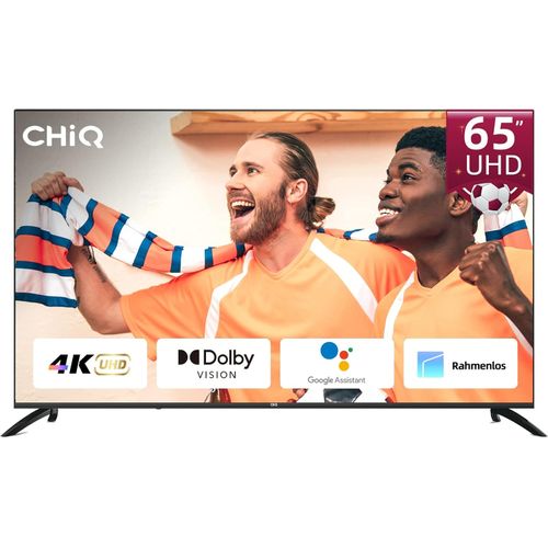 Chiq 65 Inch 4K UHD HDR Android Smart LED TV-Black (3 YRS WRNTY)
