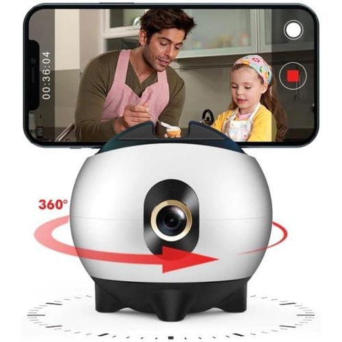 FACE Recognition 360 AI Based Photo and Video Camera abilizer Shooting GIMBLE Stand for Smartphone And Tablets Auto Face Tracking Tripod Selfie Stick Holder, (No App Required) for Tiktok Facebook YouTube Live Vlog Streaming Video Recording