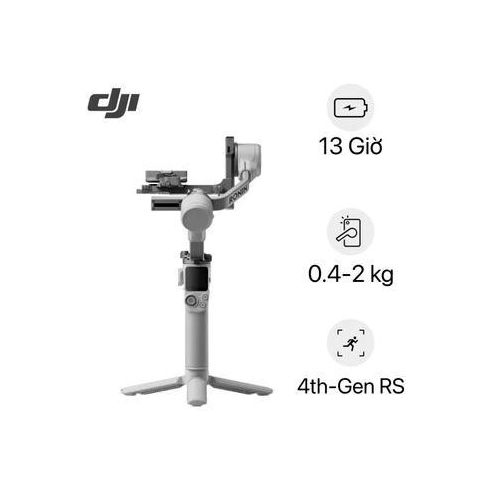 Dji RS 4 Mini Gimbal Stabilizer for Cameras Sony/Panasonic/Nikon/Fujifilm, Auto Axis Locks, 2kg/4.4lbs Payload, Intelligent Tracking, Camera Gimbal, Camera Stabilizer, Native Vertical Shooting