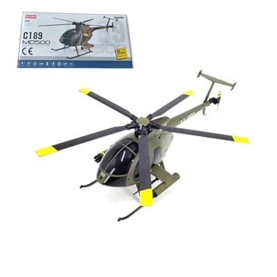 C189 RC Helicopter drone for Adults Beginners, 1/28 2.4G 4CH Single Rotor 6G 6-Axis Gyro RC Aircraft Remote Control Helicopter with Optional Optical Flow Positioning (RTF Version)