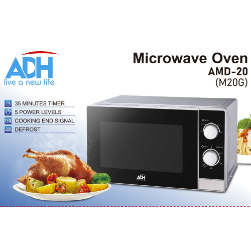 ADH 20 Liters Manual Microwave Oven – AMD20 (E20G)