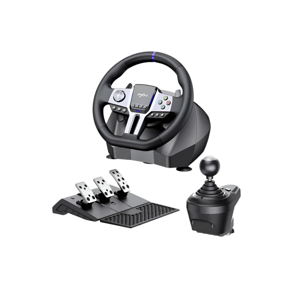 PXN V9 Gen2 Racing Wheel Steering Wheel Driving Wheel 270°, 900° Degree Vibration Gaming Steering Wheel with Shifter and Pedal for PS4,PC,PS3,Xbox Series X,S, Xbox One