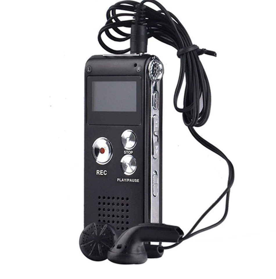 High-Def Voice Recorder MP3 Player - 650HR Continuous Recording, Rechargeable, Portable & Seamless Music Playback
