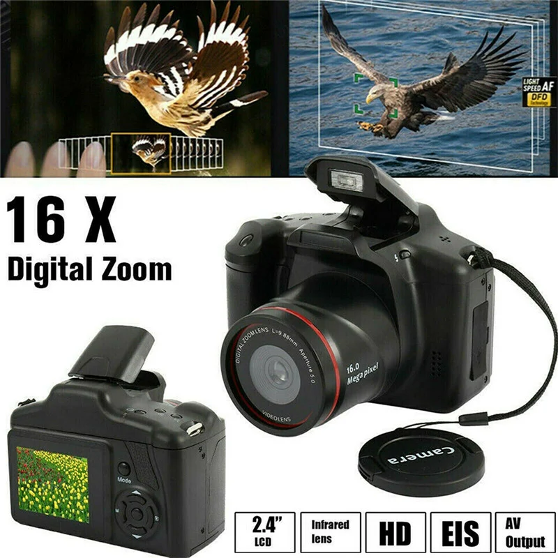 Professional Photography Camera SLR Digital Camcorder Portable Handheld 16X Digital Zoom 16MP HD Output Selfie Camera