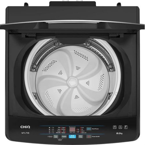 Chiq 8kg Fully Automatic Top Loader Washing Machine - Grey
