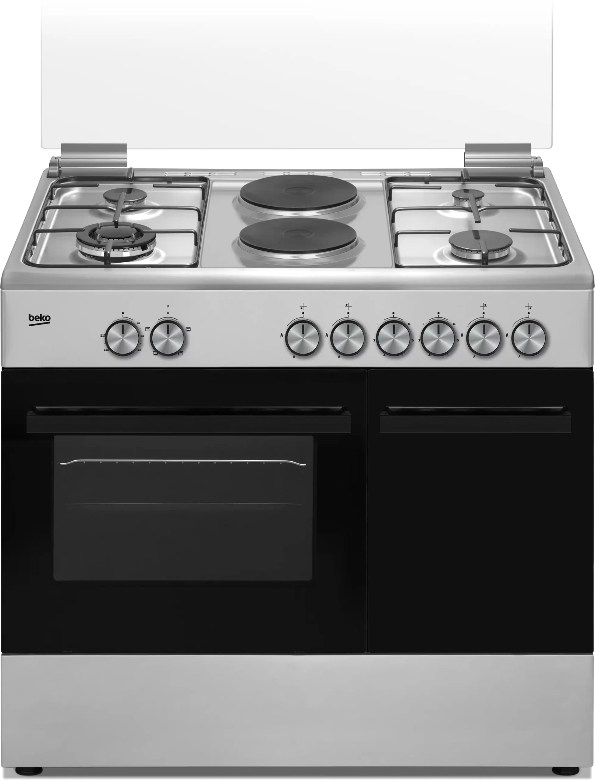SPJ 90X60cm Premium Cooker With 4 Gas Burners And 2 Electric Plates (Made In Turkey) – Stainless Steel (3YR WRTY)
