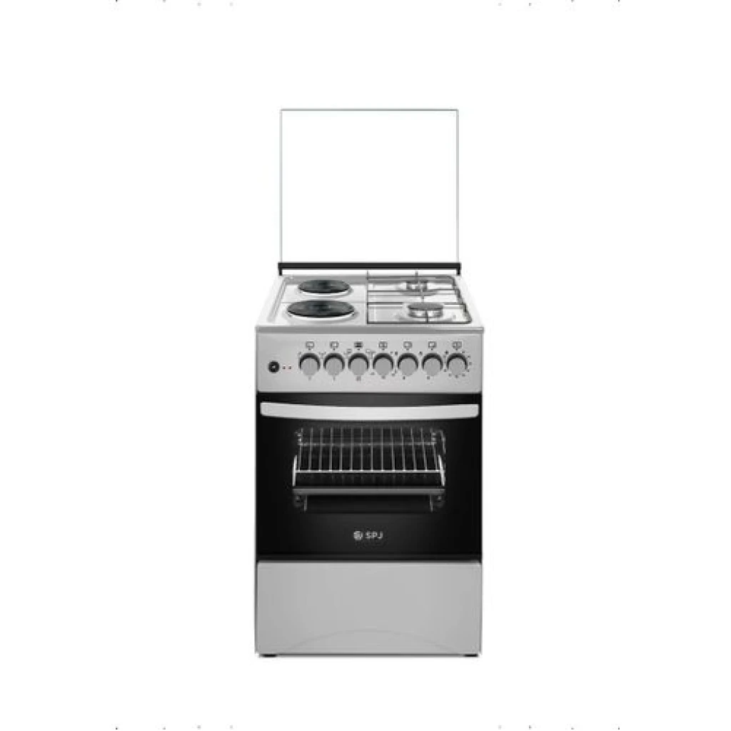 SPJ 50 X 50cm 2 Gas Burner + 2 Electric Plate Premium Cooker with Electric Oven – Stainless Steel – Made in Turkey (3YR WRTY)