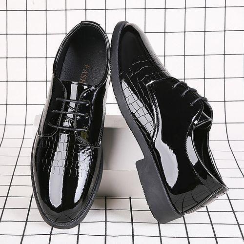Men's Formal Leather Shoes Business Elegant - Black