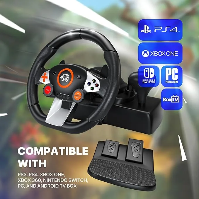 Porodo Gaming 7in1 Steering Wheel