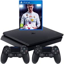 PS4 500GB FIFA 18 Bundle With Two Wireless DualShock 2 Controllers (PS4)