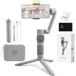 Zhiyun Smooth Q3 Combo PackagePhone Gimbal 3-Axis Flexible Smartphone Handheld Stabilizer Gray with Fill Light