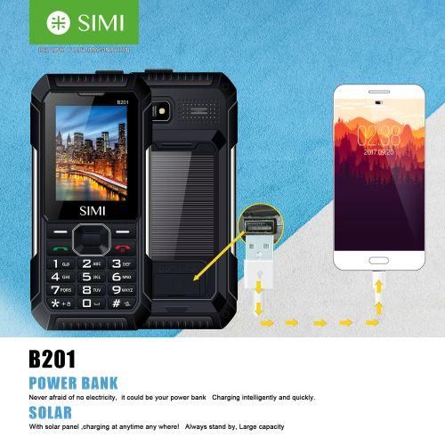 SIMI B201 2.4inch Feature Phone Solar Charging 4000mAh