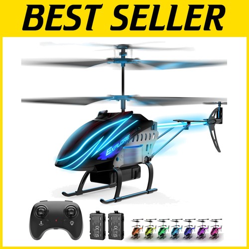 RC Helicopter RC Helicopter Toy LED Lighting 2 Batteries Altitude Posture