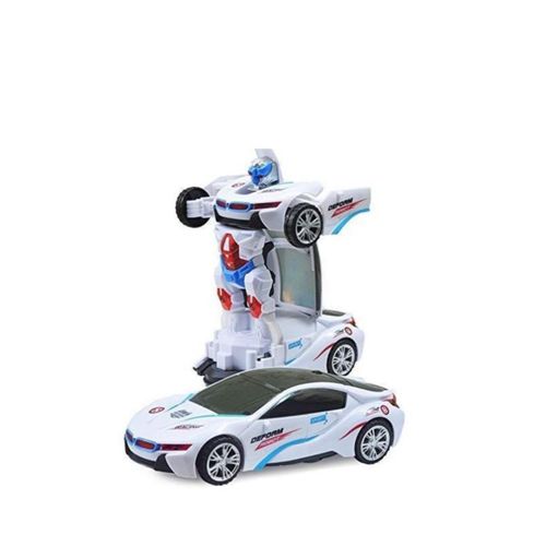 Deform Robot Car For Kids, Bump & Go Action 2 In 1 Robot Car Toy - Multicolor