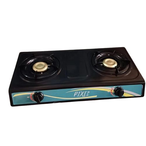 Pixel Two Burner Desktop Gas Stove – Black