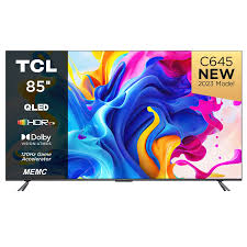 TCL 85 Inch 4K UHD QLED Smart Android TV LED 4K AiPQ PRO - 85C645